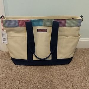 Vineyard Vines Heritage Patchwork Diaper Bag
